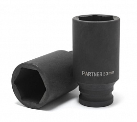 На сайте Трейдимпорт можно недорого купить Головка ударная глубокая 19мм (6гр),1/2" Partner PA-4458519. 